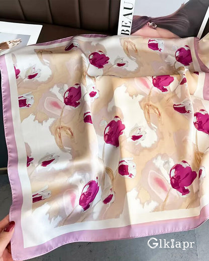 Satin Bandana Headscarf for Women Silky Hair Scarves for Fashion Lightweight