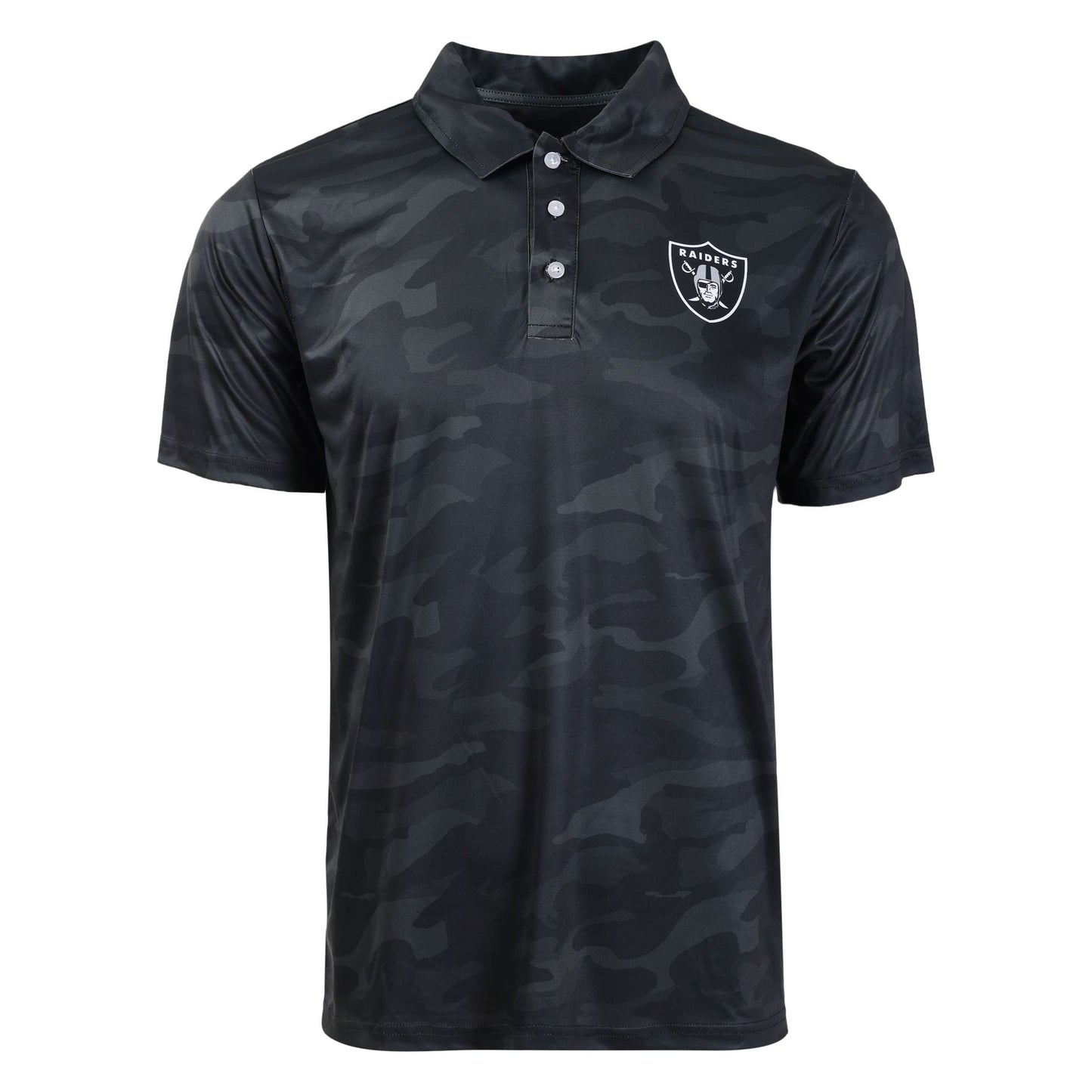 FOCO Men's NCAA College Team Logo Camo Color Polyester Polo Short Sleeve Shirt