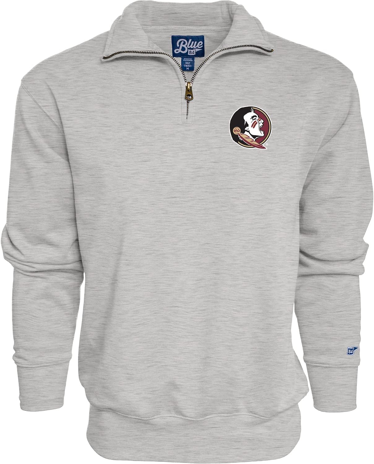 Blue 84 NCAA mens Quarter Zip Sweatshirt Icon