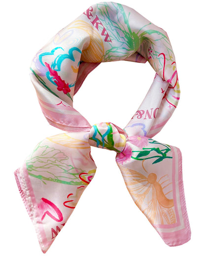 Satin Bandana Headscarf for Women Silky Hair Scarves for Fashion Lightweight