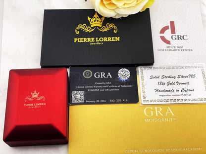 Pierre Lorren 2 carat Australian Genuine RUBY Necklace Certified Diamond Necklace Natural RUBY and Diamond Jewelry 18kt White Gold Vermeil Silver Mothers day gift for wife Anniversary Birthday