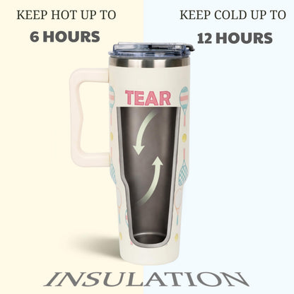 Baseball Mom Gifts - Perfect for Moms from Kids, Friends - Birthday & Christmas - 40oz Tumbler with Handle