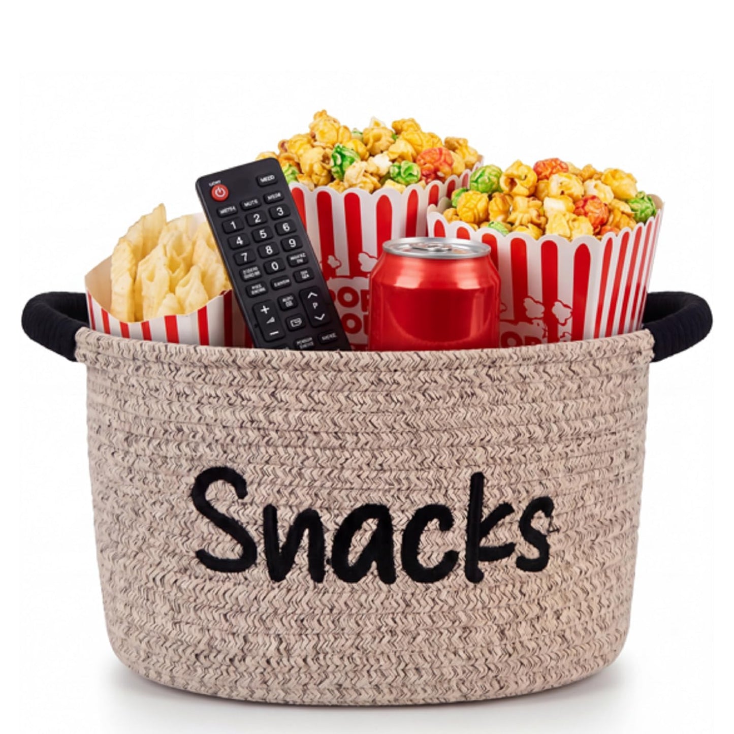 Yungyan Halloween Movie Night Supplies Snack Tray, Orange Gift Basket