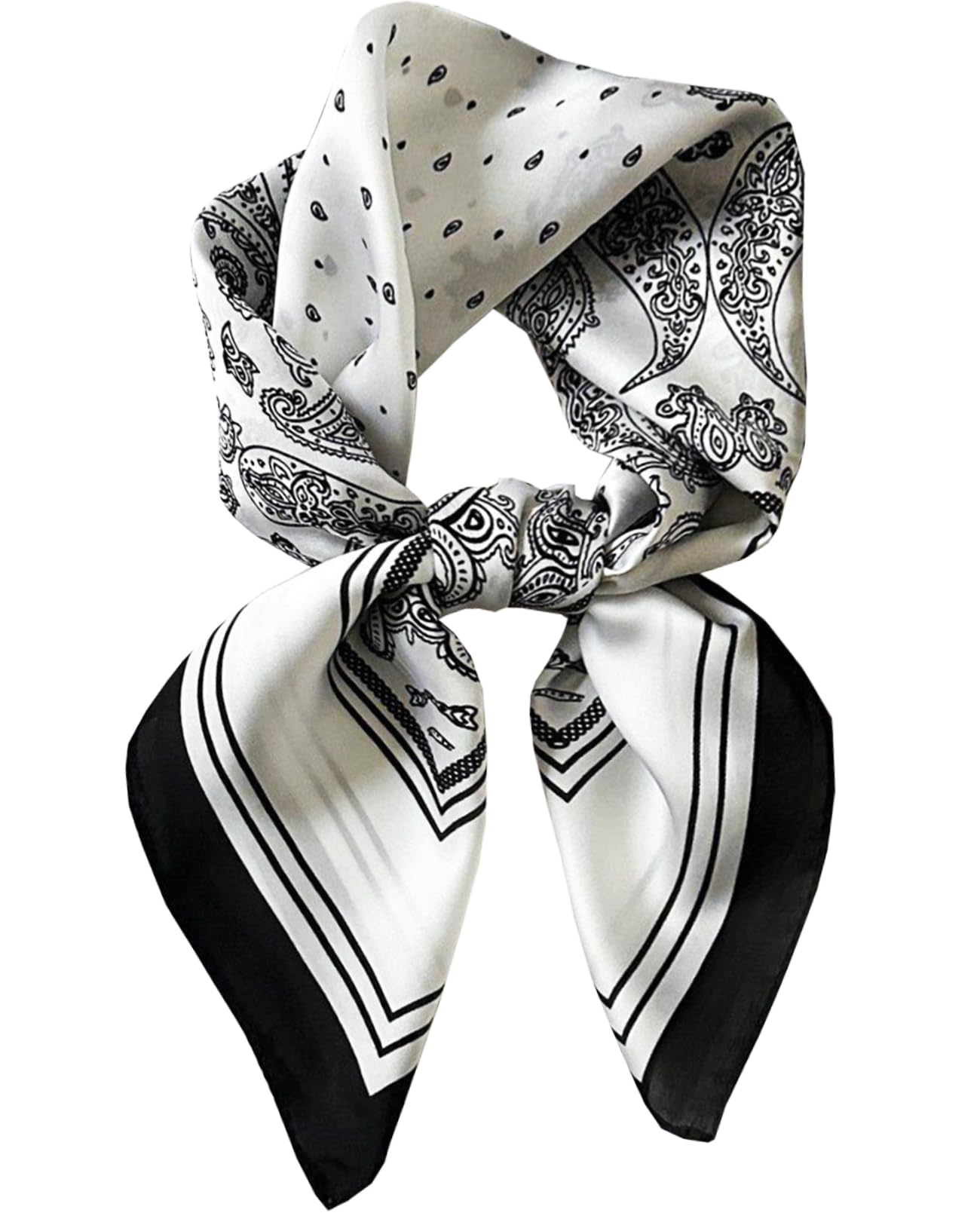 Saiusloa Neck Scarf For Womens Silky Head Scarves Hair Bandanas Square Scarf Fashion Accessories lightweight