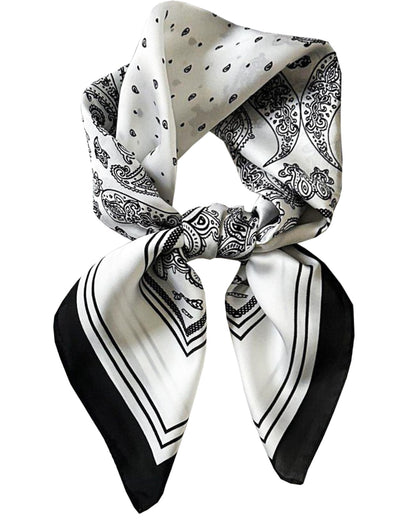Saiusloa Neck Scarf For Womens Silky Head Scarves Hair Bandanas Square Scarf Fashion Accessories lightweight