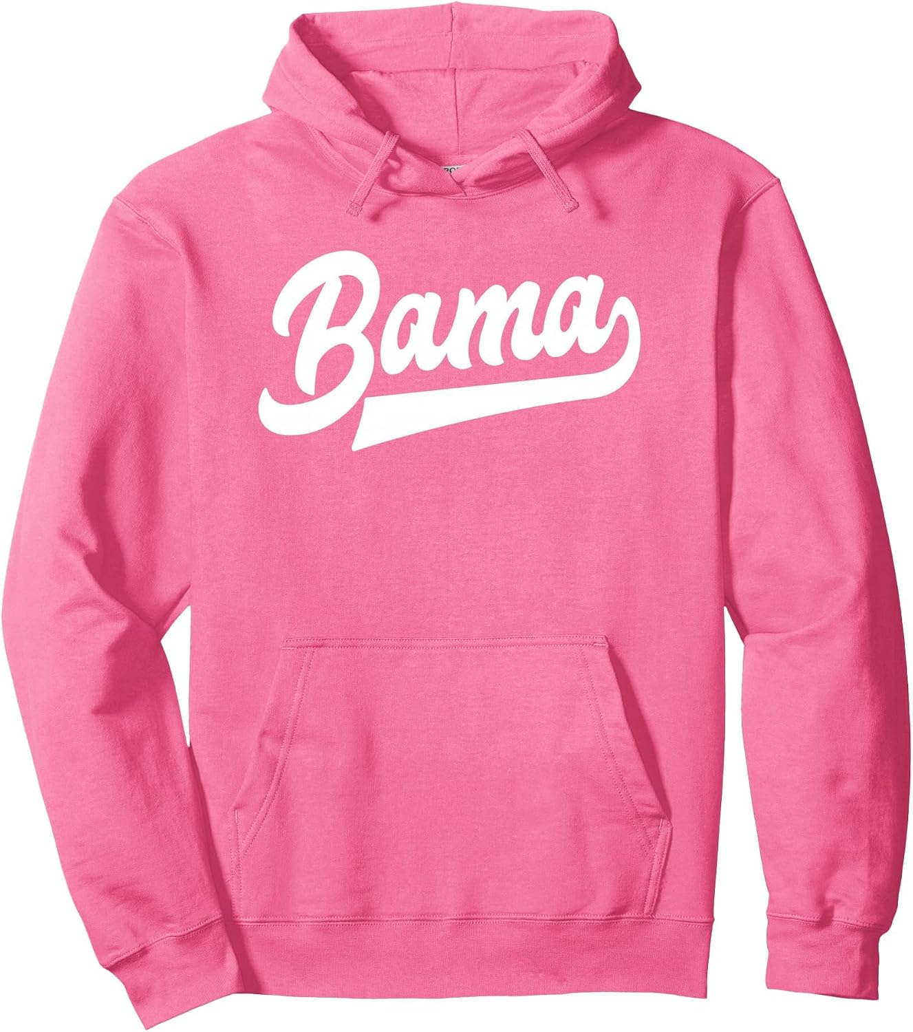 Bama Alabama White Script Design Southern Pullover Hoodie