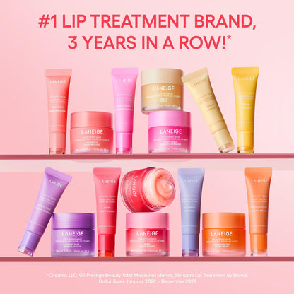 LANEIGE Lip Glowy Balm: Sheer Tinted Lip Treatment Balm Tube with Shea & Murumuru Butters for Hydrating, Moisturizing, Glossy, Non-Sticky Shine, Berry | Korean Skin Care