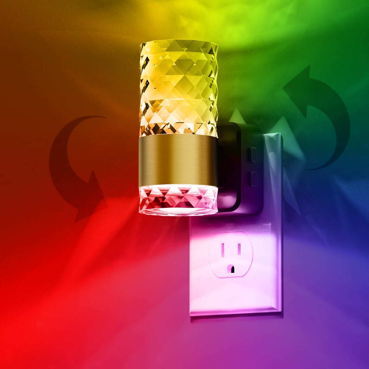L LOHAS LED Night Light, Modern Night Lights Plug into Wall | 2 Pack