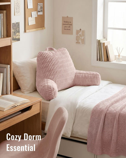 Blissful Diary Reading Pillow, Backrest Pillow with Shredded Memory Foam