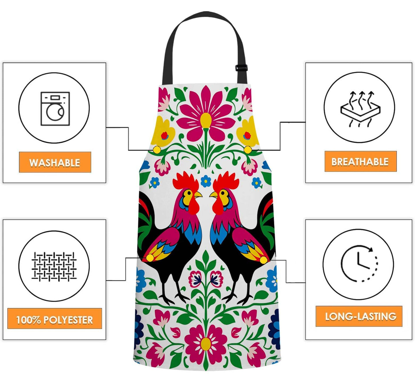 Wondertify Doodle Frames in French Style Apron