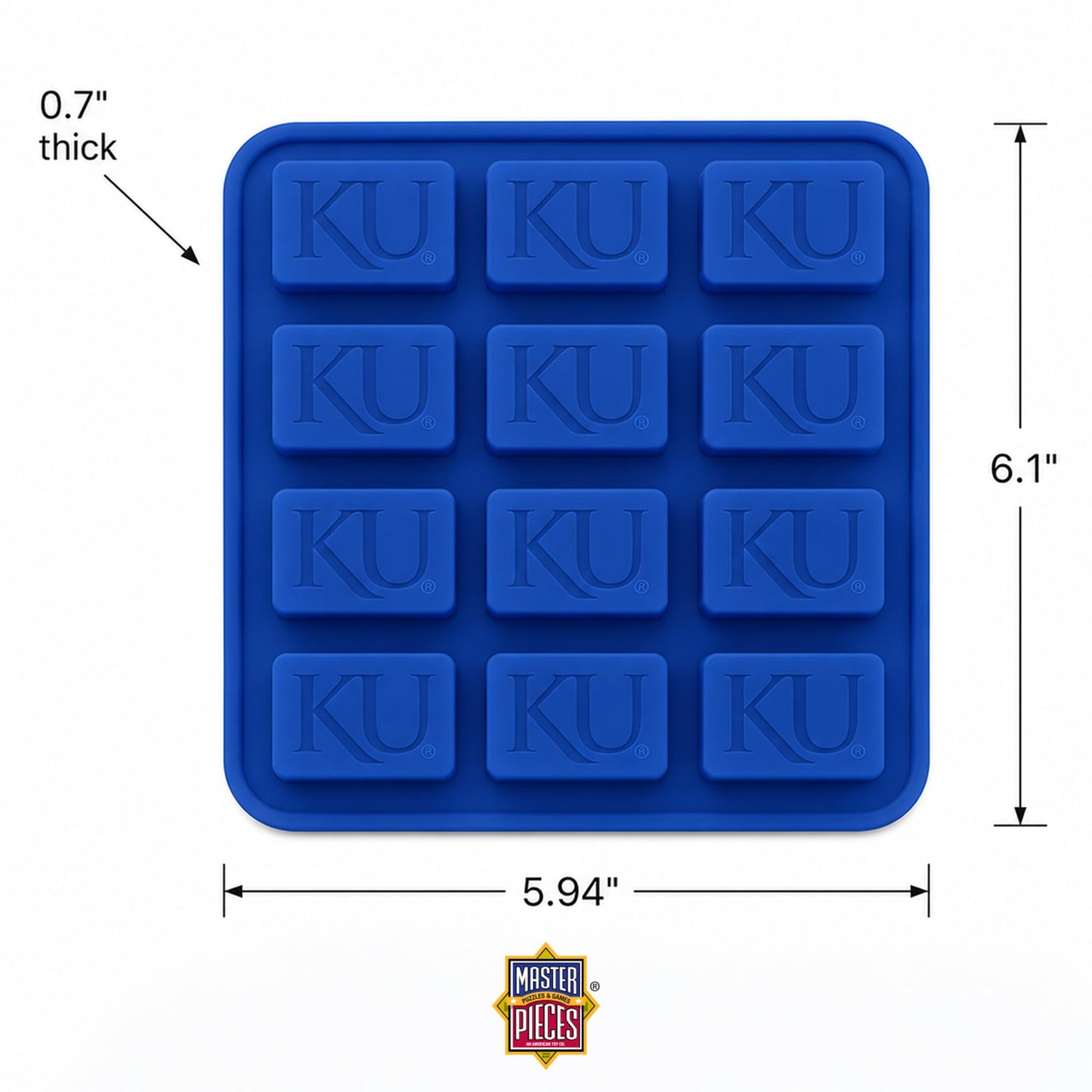 Masterpieces Fanpans Ncaa Alabama Crimson Tide Silicone Ice Cube Tray Set - Fun Alabama Merchandise, Dishwasher Safe