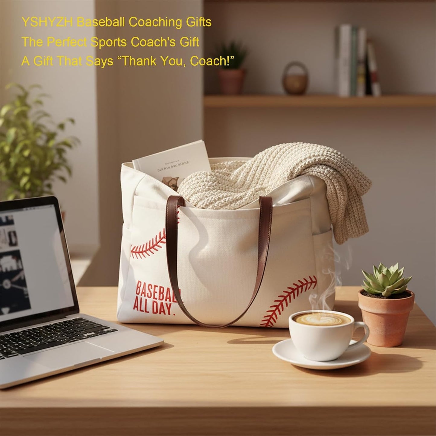 Canvas Tote Bag Baseball Mom Bag Sports Mom Must Haves Baseball Gifts