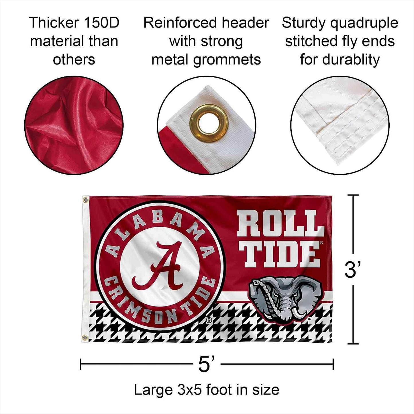 Alabama Crimson Tide Flag