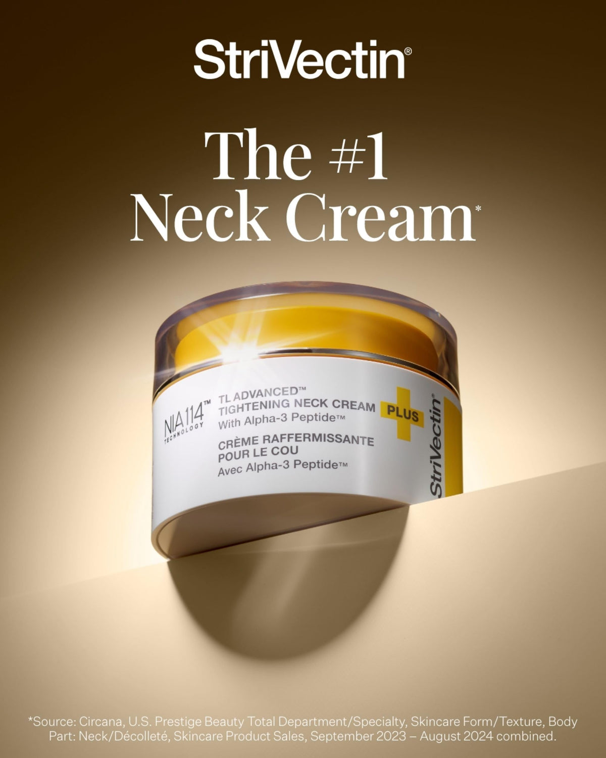 StriVectin Tighten and Lift Advanced Neck Cream PLUS with Alpha-3 Peptides for Neck and Décolleté, Smoothing Look of Wrinkles and Fine Lines, Improves Crepey Skin and Vertical Lines