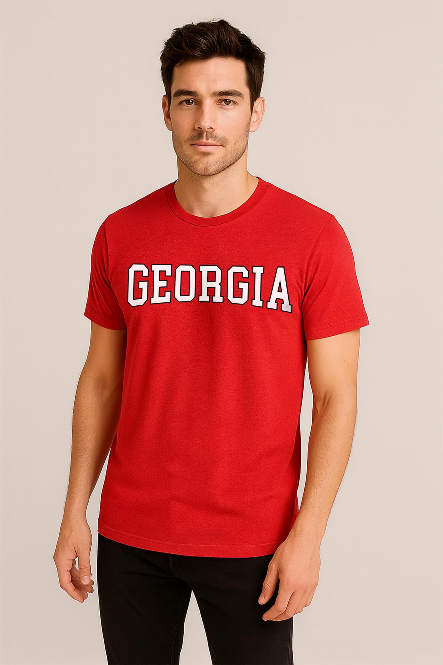State T-Shirt – Bold Sport State Letters Tee for Fans and Game Days