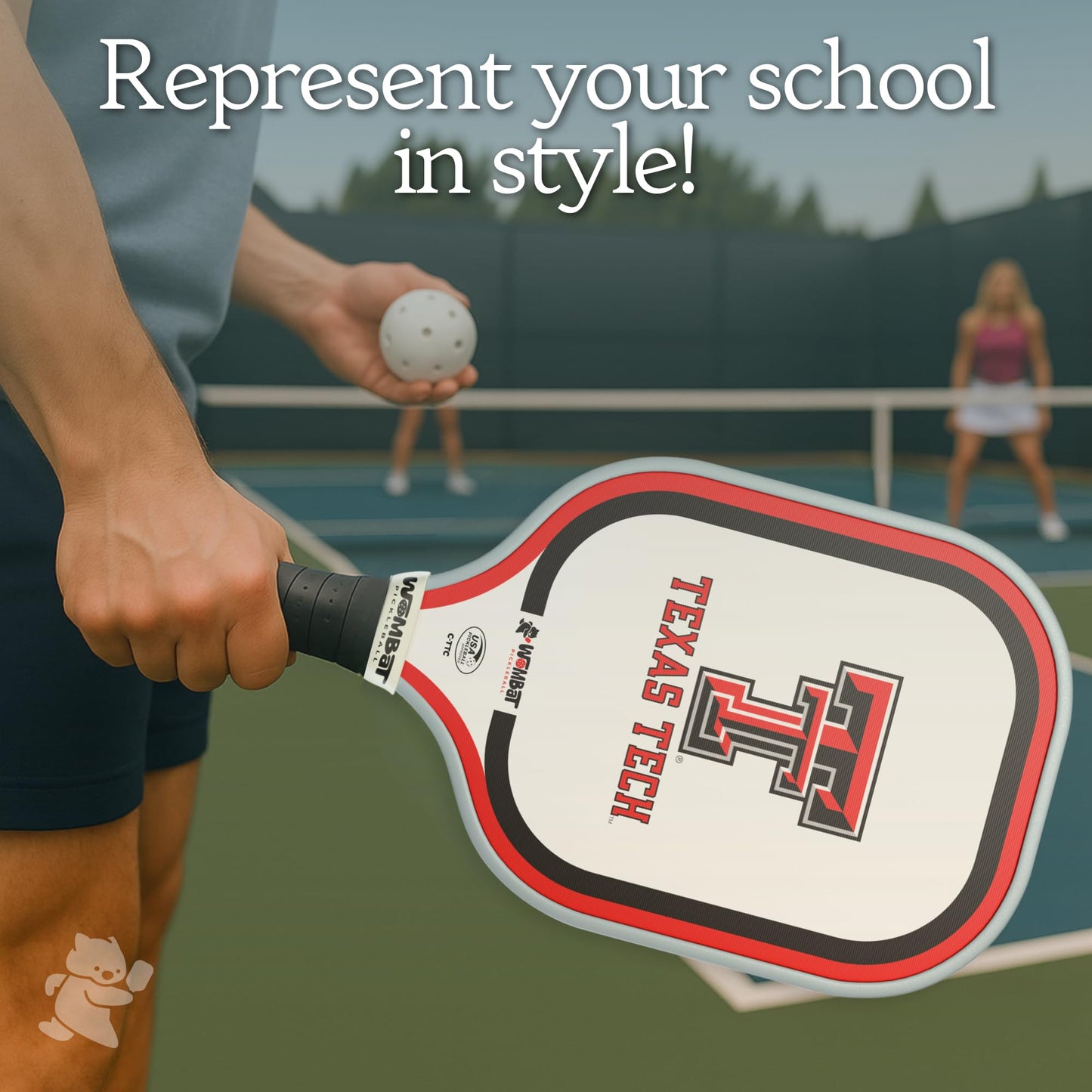 Officially Licensed College Pickleball Racquet