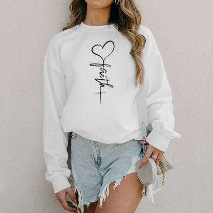 KIEKIECOO Faith Christian Sweatshirts