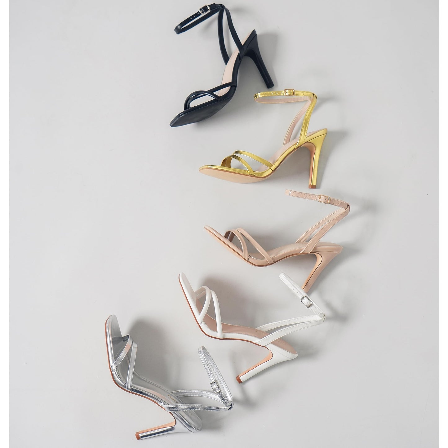 LULLASONG Strappy Ankle Strap High Heels