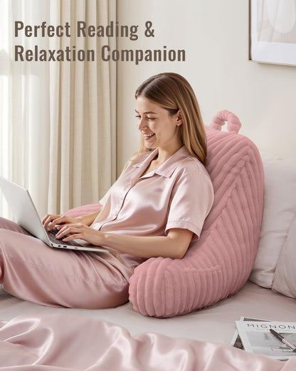 Blissful Diary Reading Pillow, Backrest Pillow with Shredded Memory Foam
