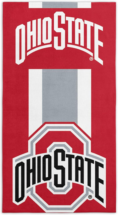 Northwest NCAA Alabama Crimson Tide Unisex-Adult Beach Towel, 30" x 60", Stripes
