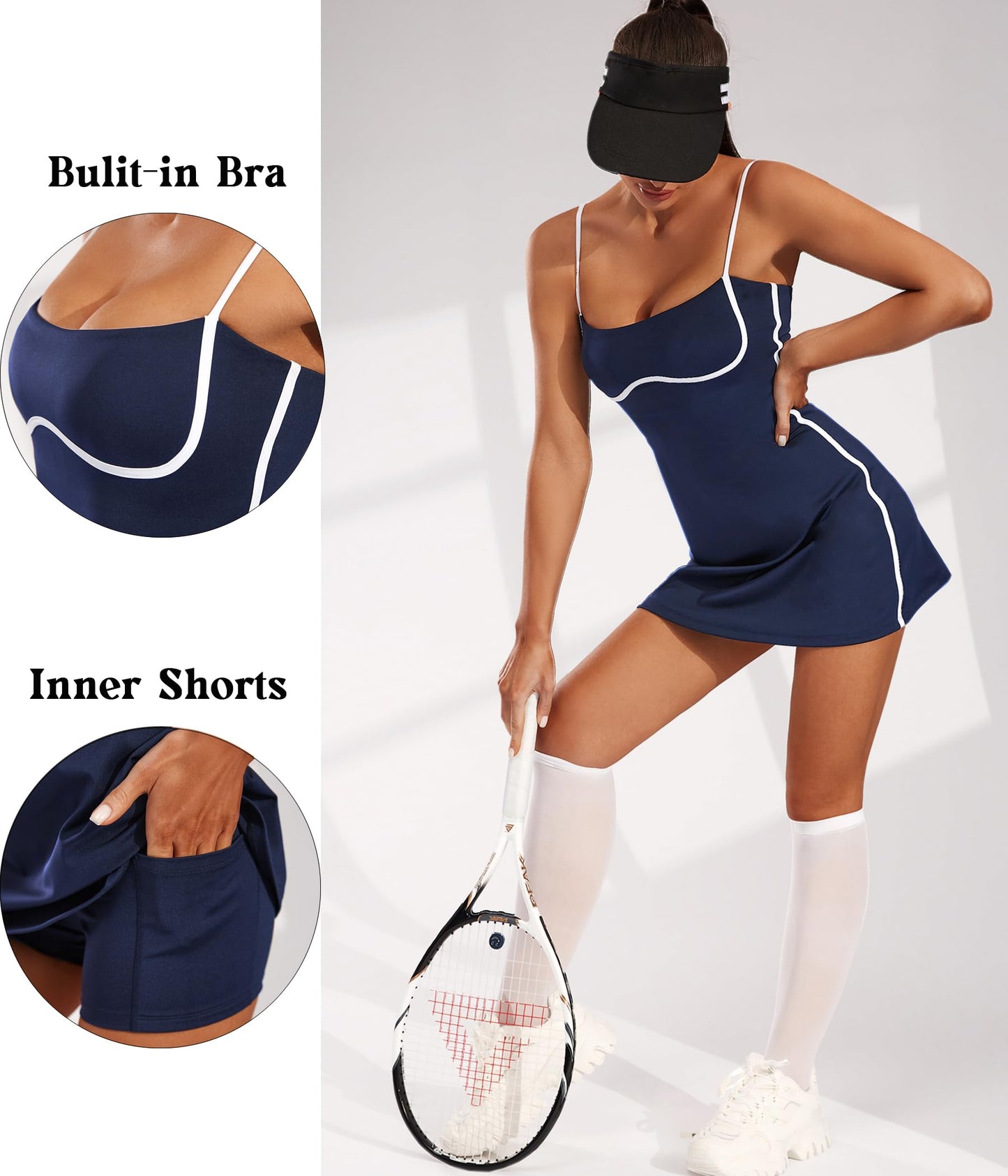 Womens Workout Tennis Dress