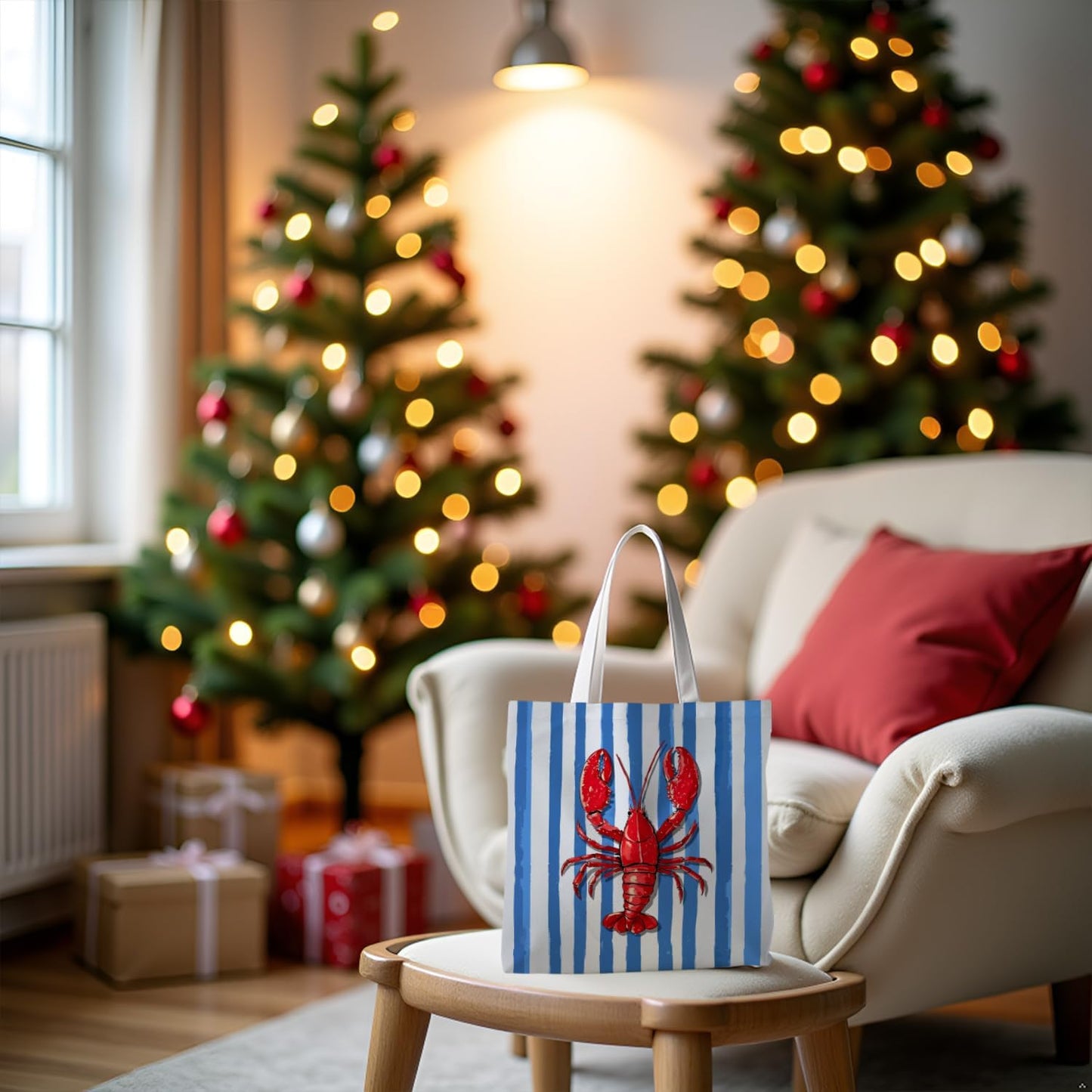 Striped series canvas bags