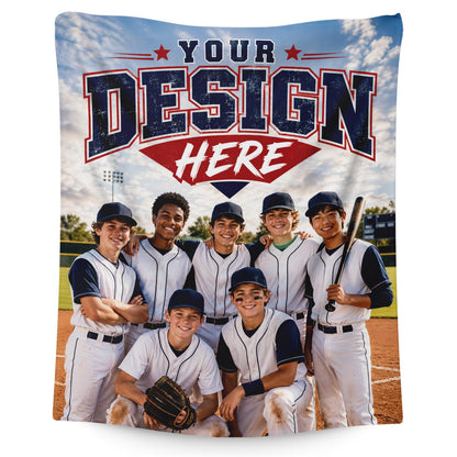 Kids Blanket Custom Baseball Blankets, Splashed Ink Throw Bed Travel
