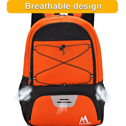 Hsmihair Soccer Bag,Youth Soccer Backpack with Ball and Cleat Compartment