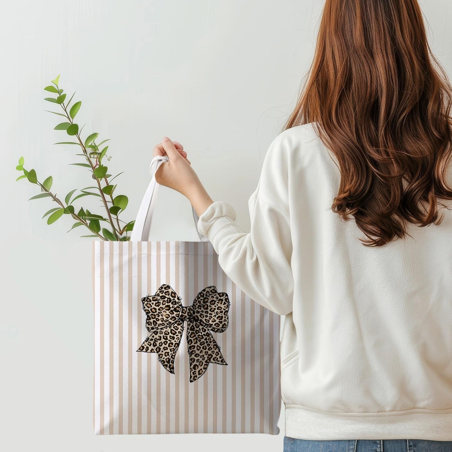 Striped series canvas bags