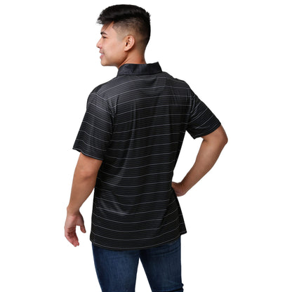 FOCO NCAA Mens NCAA College Team Logo Striped Polyester Polo Short Sleeve Shirt
