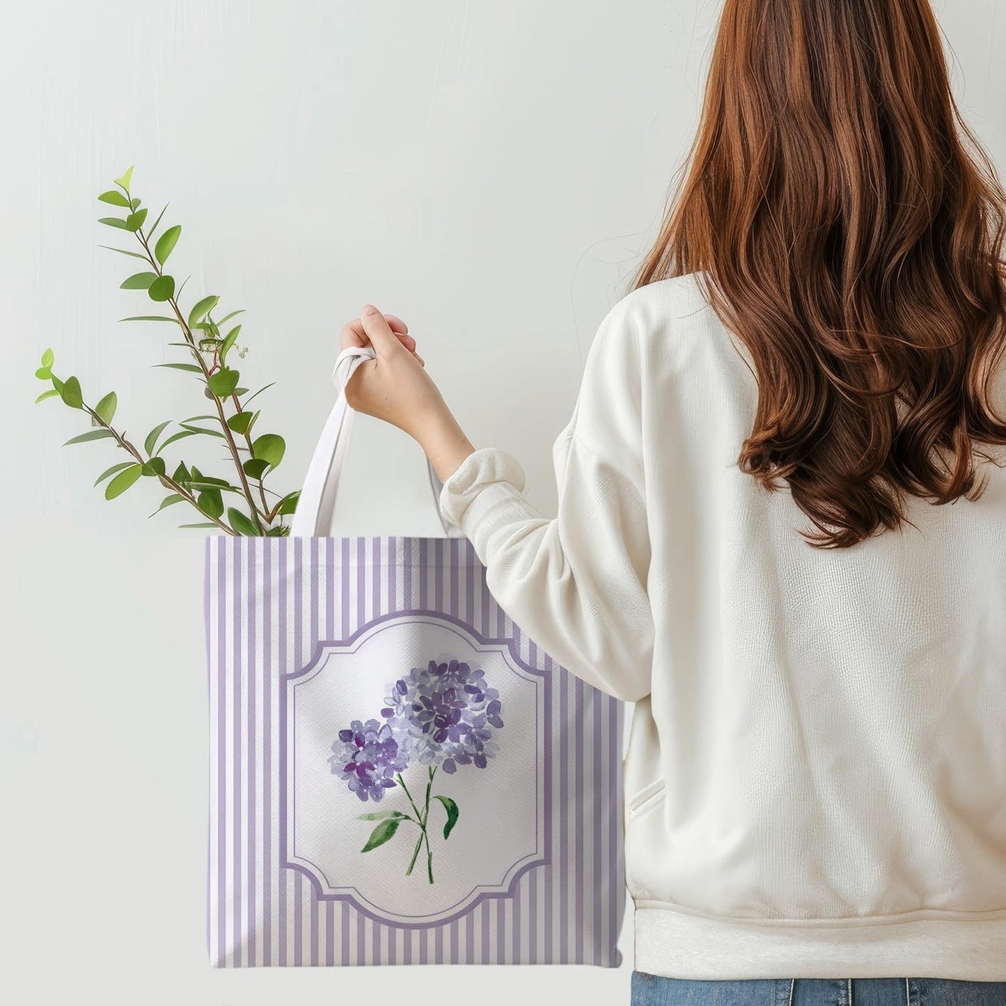 Striped series canvas bags