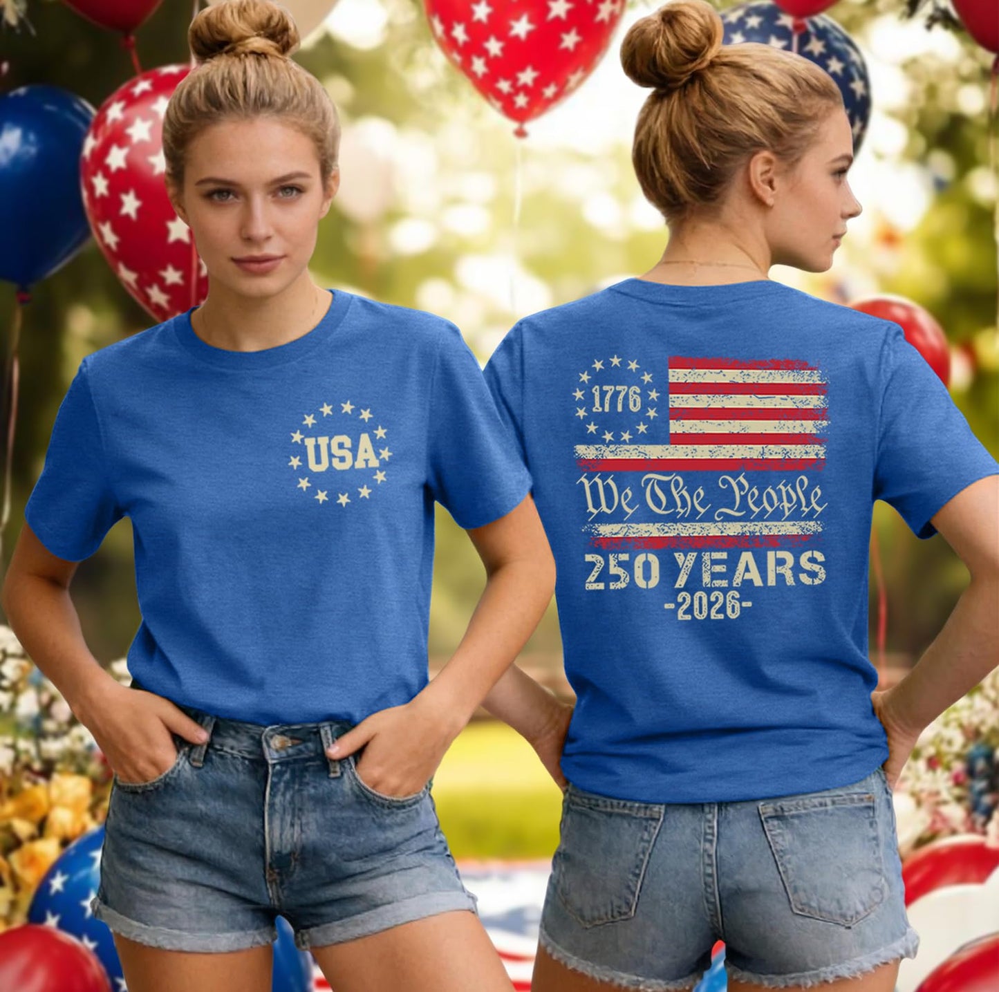 American Flag Shirts for Women 4th of July T-Shirts USA Graphic Tees Casual Blouse Tops