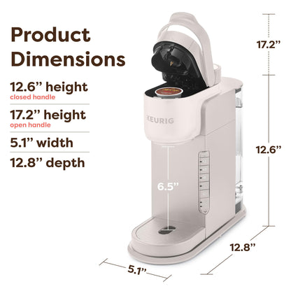 Keurig K-Express Single Serve K-Cup Pod Coffee Maker, 3 Brew Sizes, Strong Button Feature, 42oz Removable Reservoir, Island Berry