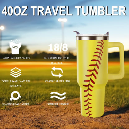 40oz Baseball Tumbler Gifts Stuff for Men Women Gift for Coach Mom