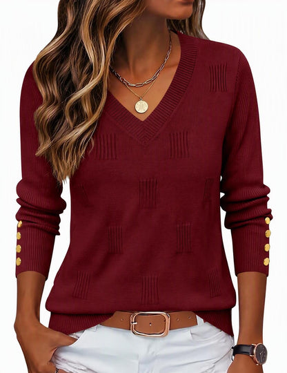 Zeagoo Womens V Neck Sweaters