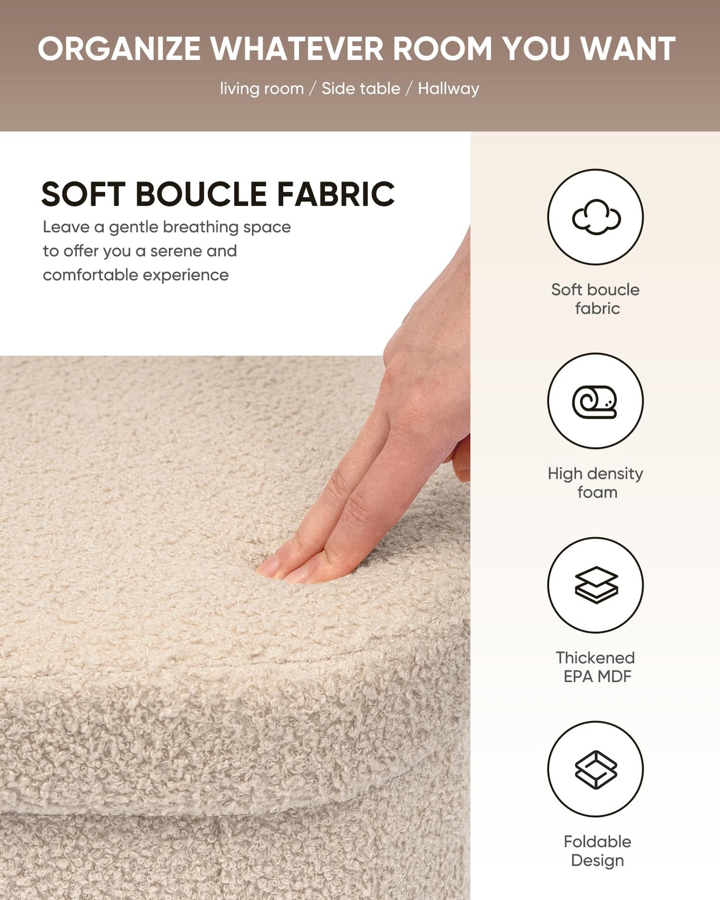 B FSOBEIIALEO Ottoman with Storage
