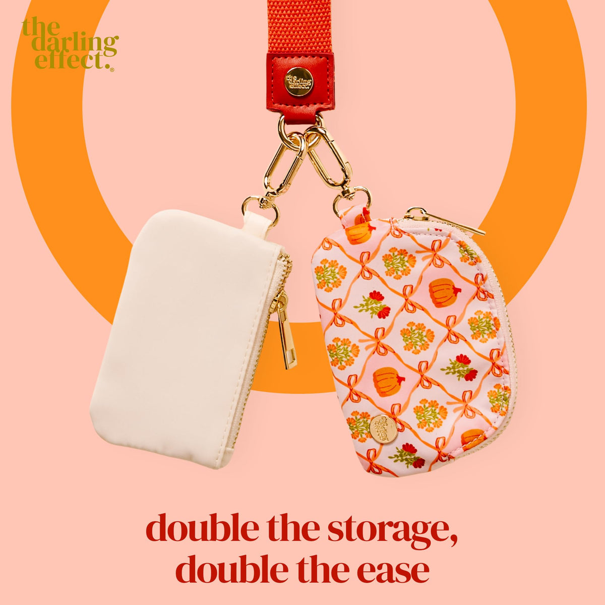 The Darling Effect Dynamic Duo Pouch Wristlet