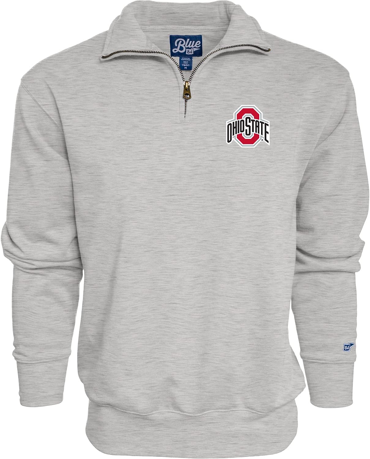 Blue 84 NCAA mens Quarter Zip Sweatshirt Icon