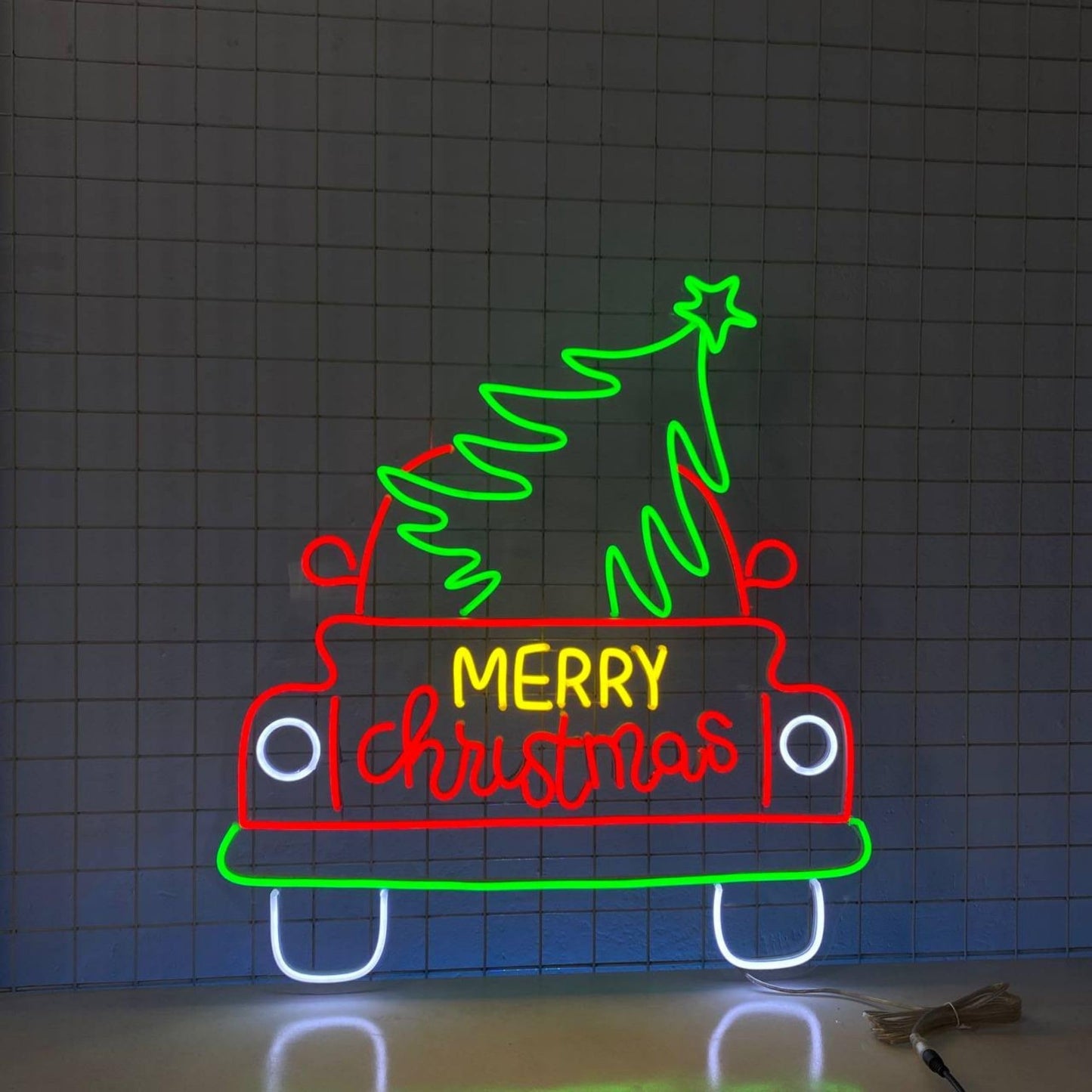 Custom Merry Christmas Tree Neon Sign Led Sign LED Lights (Merry Christmas)