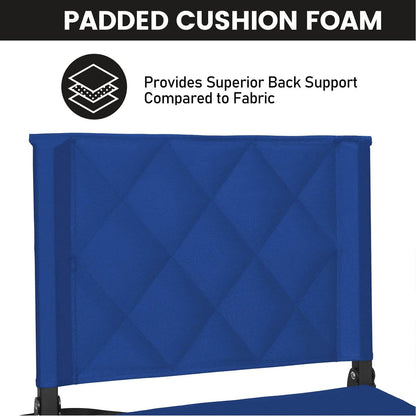 Sheenive Stadium Seats with Back Support, Padded Bleacher Seat Cushion