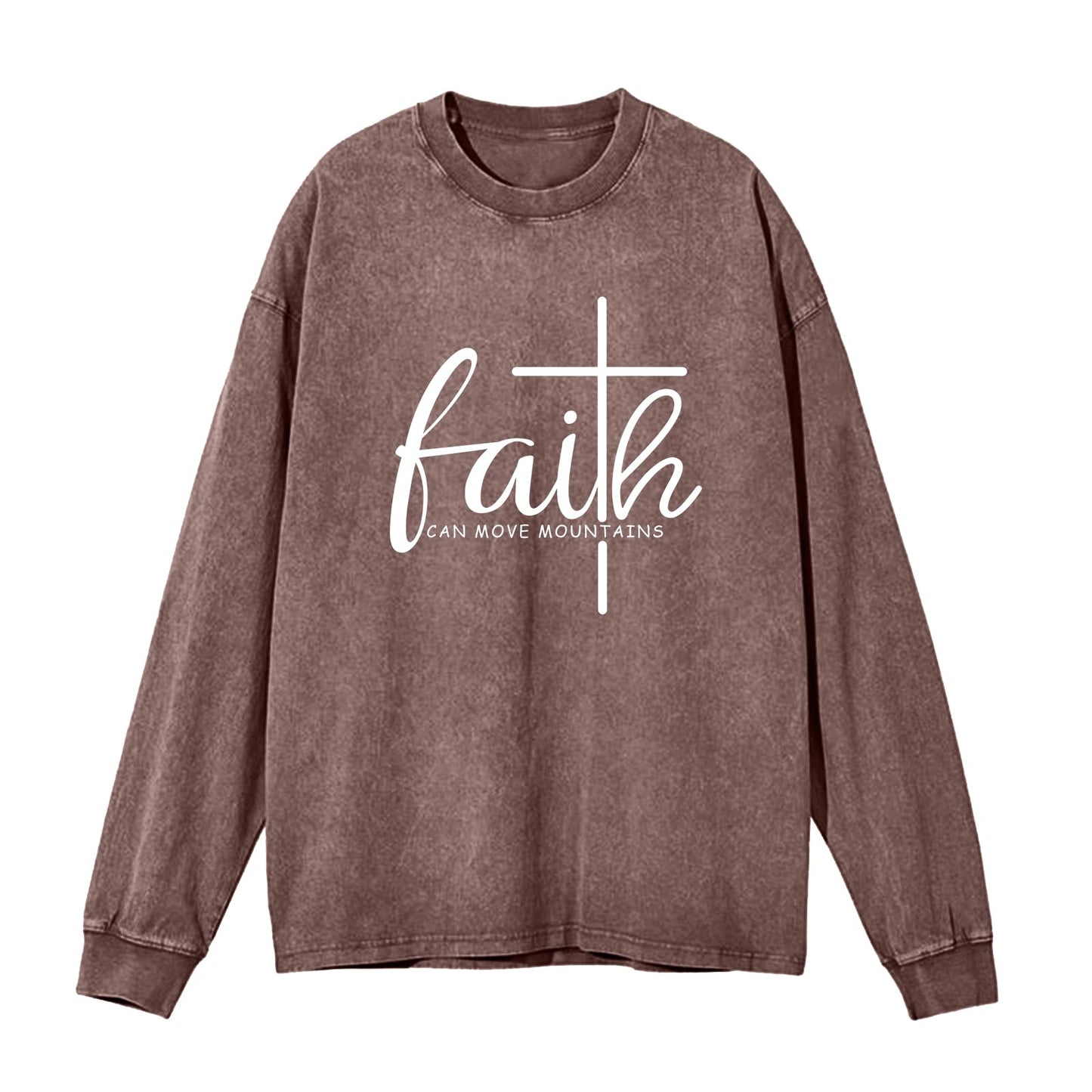 Christian Shirts for Women Faith Can Move Mountains