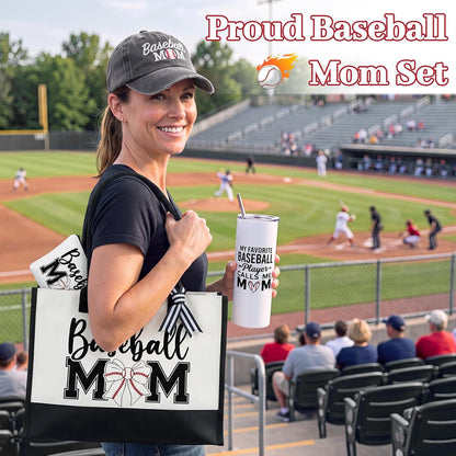Patelai 6 Pcs Baseball Mom Gift Set Sport Day Outfits Accessories for Women