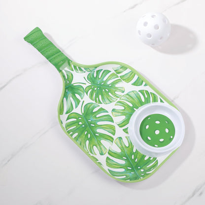 UPware Lovely Lemon Melamine Chip and Dip Snack Tray