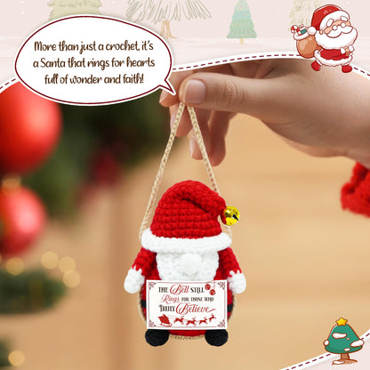 OASSIE Christmas Tree Crochet - Xmas Stocking Stuffers Gifts for Women Men | Christmas Tree Decorations, Christmas Crochet Gifts for Friends/Family/Coworkers, Emotional Support Message, Handmade
