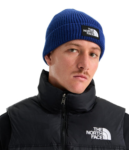 THE NORTH FACE TNF Logo Box Cuffed Beanie | Classic Fit, Rib Knit Winter Hat for Men & Women