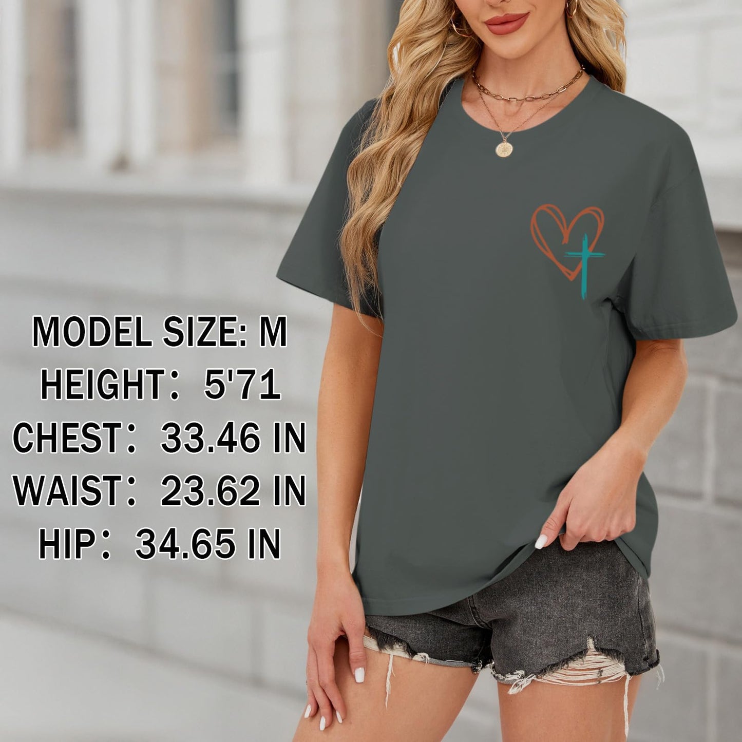 Tuislay Christian Shirts for Women Jesus Has My Back