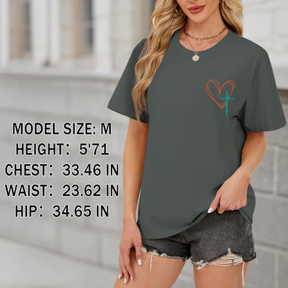 Tuislay Christian Shirts for Women Jesus Has My Back