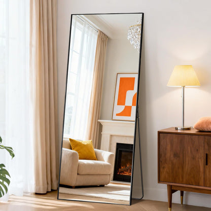 DUMOS 59"x16" Arched Full Length Mirror with Stand