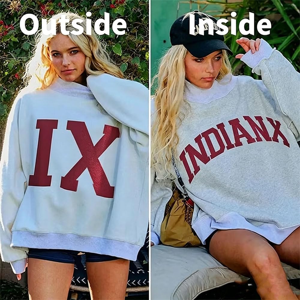 Personalized College Team Reversible Mockneck Sweatshirt, Custom Name with Font & Color Choices
