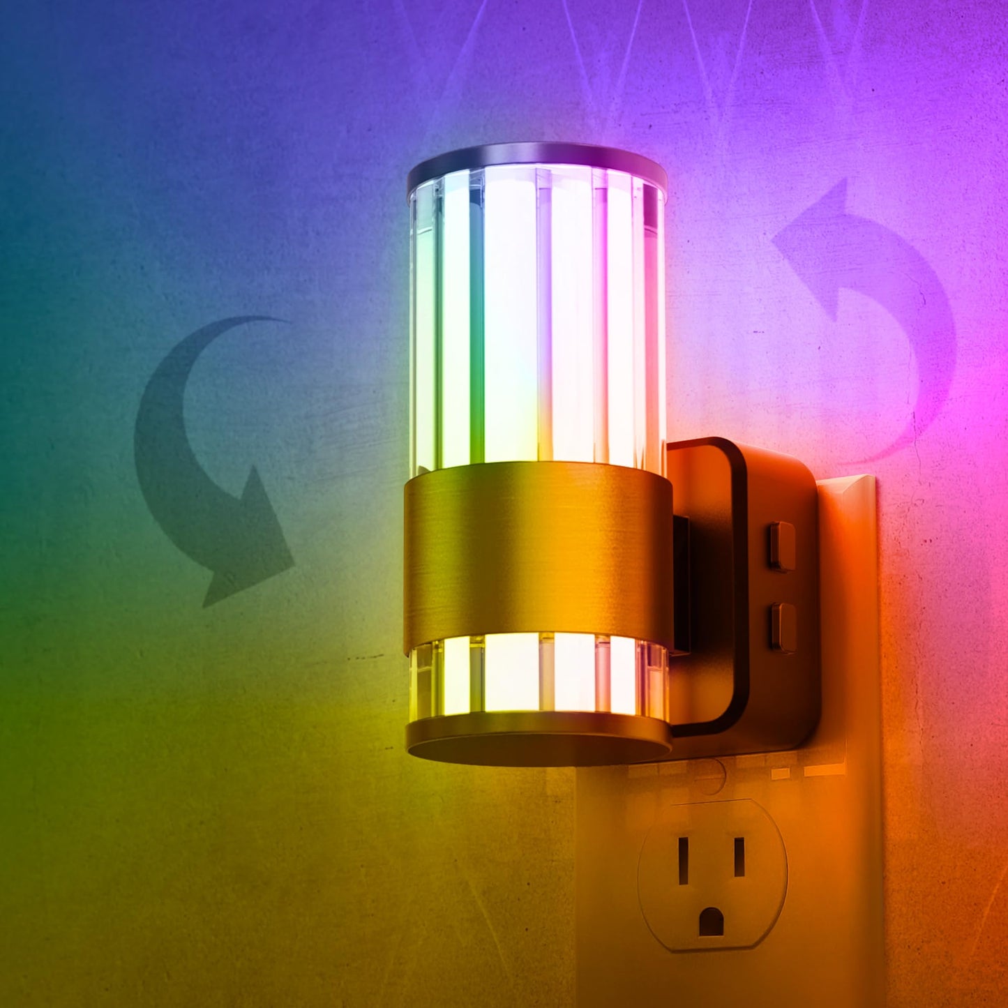 L LOHAS LED Night Light, Modern Night Lights Plug into Wall | 2 Pack
